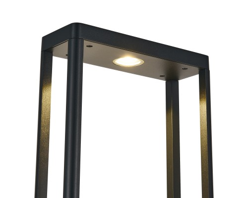 Светильник уличный напольный ST-Luce черный/черный LED 1*9W 2700K ЭЛМА