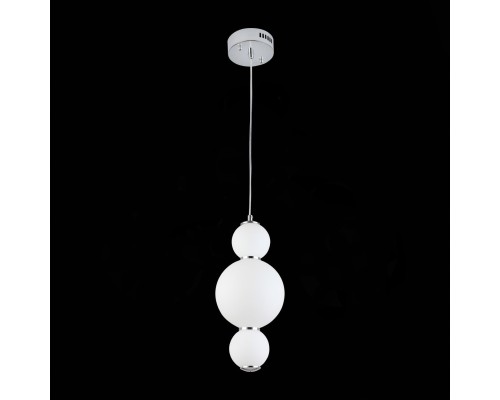 SL1583.113.01 Светильник подвесной ST-Luce Хром/Белый LED 1*12W 3000K NEPAZZO