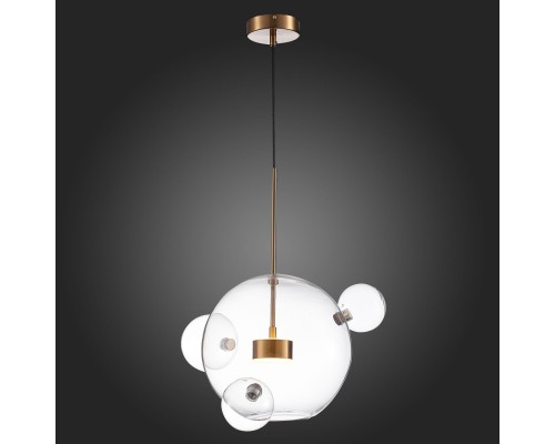 SL1133.203.01 Светильник подвесной ST-Luce Латунь/Прозрачный LED 1*14W 3000K BOPONE