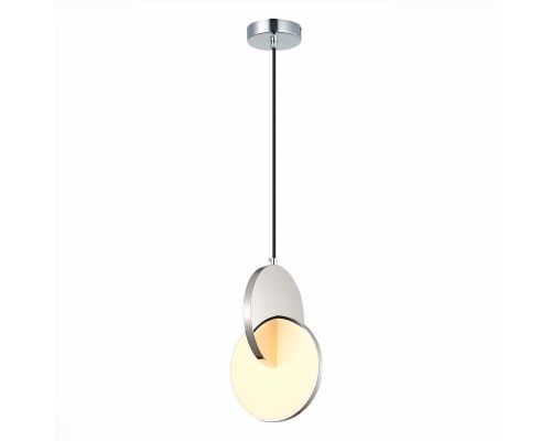 SL6107.113.01 Светильник подвесной ST-Luce Хром/Белый Хром LED 1*12W 3000K Eclisse