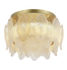 Светильник потолочный ST-Luce золотистый/белый, янтарный LED 1*20W 3000K ЛАЙТА