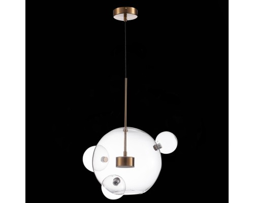 SL1133.203.01 Светильник подвесной ST-Luce Латунь/Прозрачный LED 1*14W 3000K BOPONE