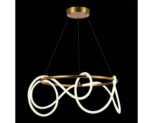 SL6102.303.55 Светильник подвесной ST-Luce Латунь/Белый LED 1*35W 4000K SAGRATO