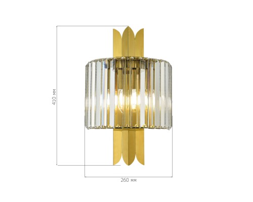 Бра ST-Luce Латунь/Прозрачный E14 2*40W НАРИ