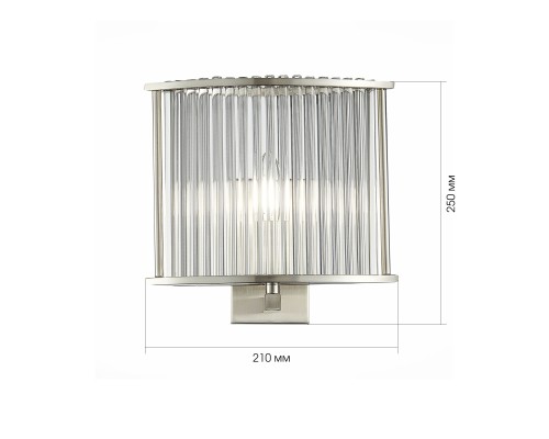 Бра ST-Luce Хром/Прозрачный E14 1*40W ВЕЛЛЕТРИ