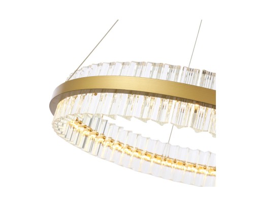 SL383.213.01 Светильник подвесной ST-Luce Матовое золото/Прозрачный LED 1*44W 3000K CHERIO