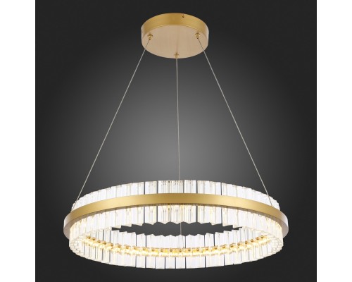 SL383.213.01 Светильник подвесной ST-Luce Матовое золото/Прозрачный LED 1*44W 3000K CHERIO