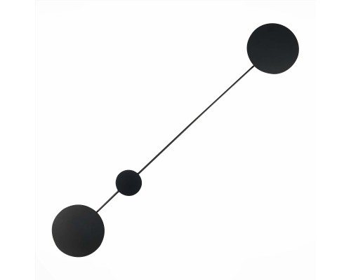 SL6006.401.02 Светильник настенный ST-Luce Черный/Черный LED 2*5W 3000K TONDO