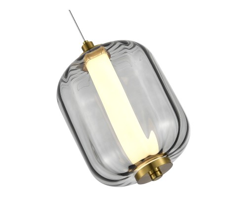 SL1193.313.01 Подвес ST-Luce Латунь/Дымчатый LED 1*10,8W 3000K SUMMER