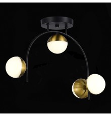 SLE6500-402-04 Светильник потолочный Черный,Золотистый/Белый LED 4*8W 4000K AARNIO