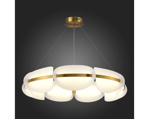 SL1304.203.56 Люстра подвесная ST-Luce Золотистый/Белый LED 1*56W 3000K ETOILE