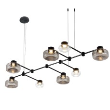 Светильник подвесной ST-Luce Черный/Дымчатый, Прозрачный LED 8*3W 3000K ВАЛЛО