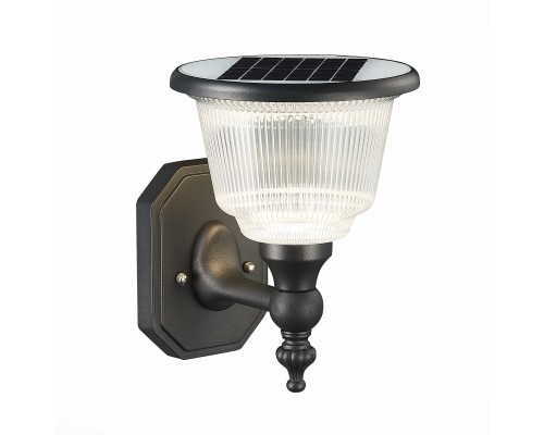 SL9502.401.01 Светильник уличный настенный ST-Luce Черный/Черный, Прозрачный LED 1*2W 3000-6000K SOLARIS