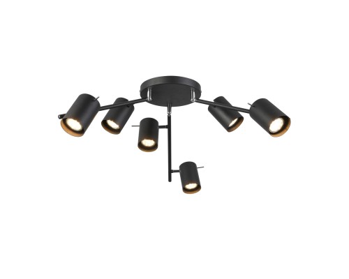 Уценка SL597.402.06 Светильник потолочный ST-Luce Черный/Черный GU10 6*7W Потолочные светильники