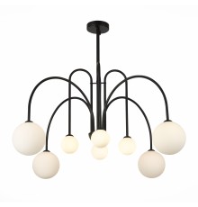 SL1204.402.08 Люстра подвесная ST-Luce Черный/Белый G9 8*5W ДЖИНЕТО