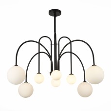 SL1204.402.08 Люстра подвесная ST-Luce Черный/Белый G9 8*5W ДЖИНЕТО