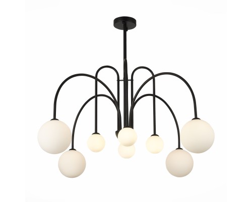 SL1204.402.08 Люстра подвесная ST-Luce Черный/Белый G9 8*5W ДЖИНЕТО