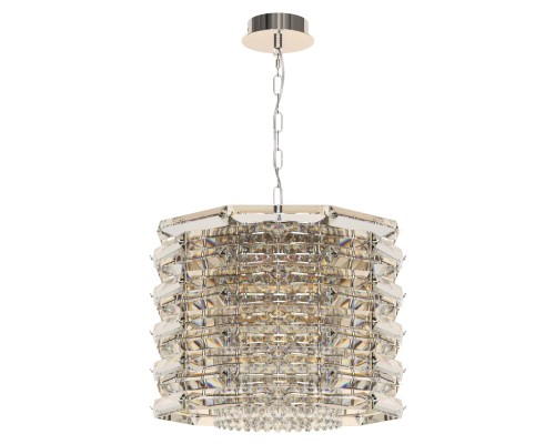 utsenka-SL6137.103.08 Светильник подвесной ST-Luce никель/прозрачный E14 8*40W STROZZI