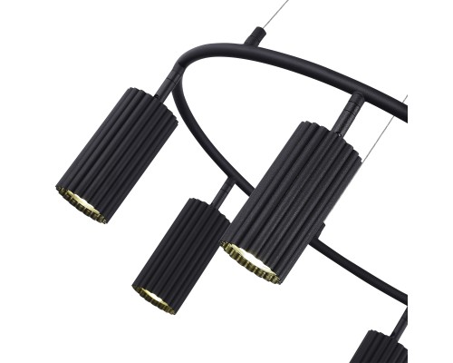 SL1213.403.06 Светильник подвесной ST-Luce Черный/Черный GU10 6*5W 4000K КЕНДО