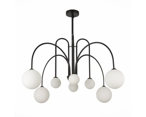 SL1204.402.08 Люстра подвесная ST-Luce Черный/Белый G9 8*5W ДЖИНЕТО