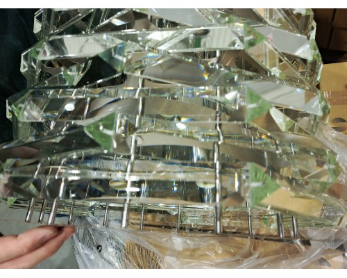 utsenka-SL6137.103.08 Светильник подвесной ST-Luce никель/прозрачный E14 8*40W STROZZI