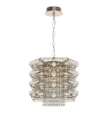 utsenka-SL6137.103.04 Светильник подвесной ST-Luce никель/прозрачный E14 4*40W STROZZI