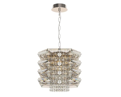 utsenka-SL6137.103.04 Светильник подвесной ST-Luce никель/прозрачный E14 4*40W STROZZI