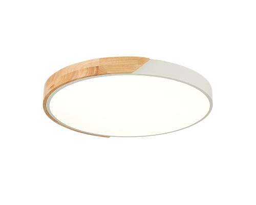 SLE200952-01 Светильник потолочный Белый, Светлое дерево/Белый LED 1*45W 3000K/4000K/6000K FESTA
