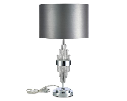 SL1002.104.01 Прикроватная лампа ST-Luce Хром/Серый E27 1*40W ONZO