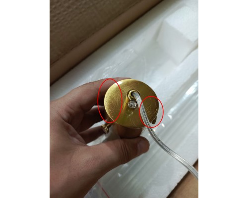 utsenka-SL1229.313.01 Подвес ST-Luce Латунь/Прозрачный GU10 1*5W TERNI