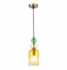 SL2000.213.01 Подвес ST-Luce Золотистый/Янтарный E14 1*40W ДЖЕА