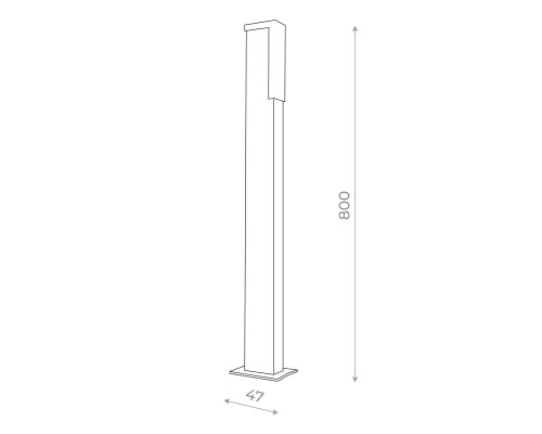 SL096.445.02 Светильник уличный наземный ST-Luce Черный/Белый LED 1*6W 4000K POSTO