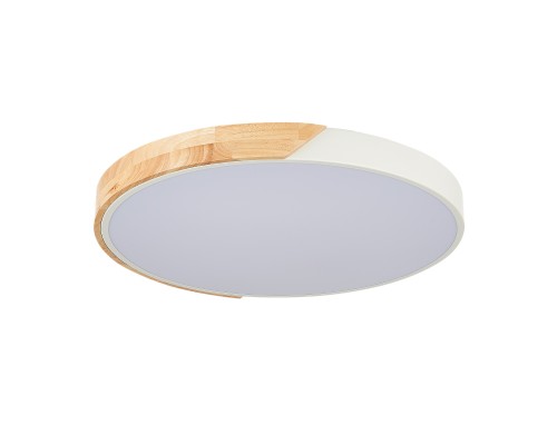 SLE200952-01 Светильник потолочный Белый, Светлое дерево/Белый LED 1*45W 3000K/4000K/6000K FESTA