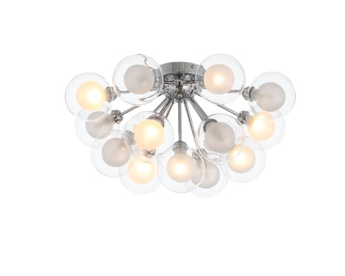 SL431.102.15 Люстра потолочная ST-Luce Хром/Прозрачный, Белый G9 15*5W ДУАЛИТА