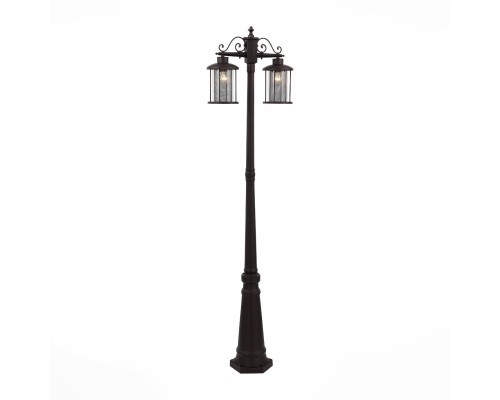 SL080.425.02 Светильник уличный наземный ST-Luce Темный кофе/Прозрачный, Темный кофе E27 2*100W LASTERO
