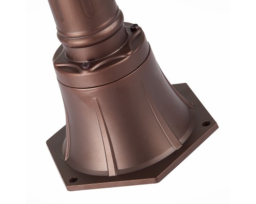 SL080.415.01 Светильник уличный наземный ST-Luce Темный кофе/Прозрачный, Темный кофе E27 1*60W LASTERO