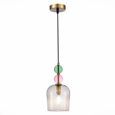 SL2000.223.01 Подвес ST-Luce Золотистый/Розовый E14 1*40W ДЖЕА