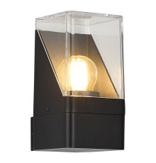 SL9016.401.01 Светильник уличный настенный ST-Luce черный/черный E27 1*15W SLIDE