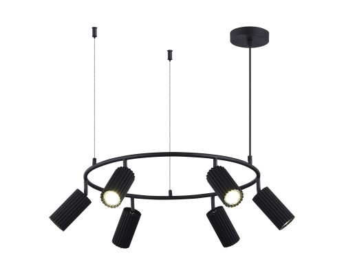 SL1213.403.06 Светильник подвесной ST-Luce Черный/Черный GU10 6*5W 4000K КЕНДО