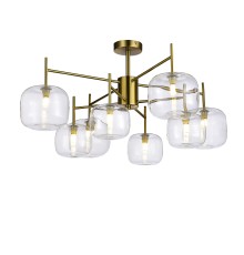 SL1049.302.08 Люстра потолочная ST-Luce Латунь/Прозрачный G9 8*5W FINN