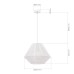 SLE6025-503-01 Светильник подвесной белый/белый E27 1*40W ETTAN