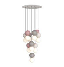utsenka-SL1512.503.10 Светильник подвесной ST-Luce Белый,Серый,Красный/Белый G9 10*5W 4000K ESTRUZZO