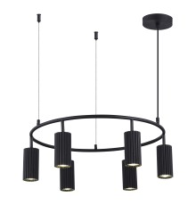 SL1213.403.06 Светильник подвесной ST-Luce Черный/Черный GU10 6*5W 4000K КЕНДО