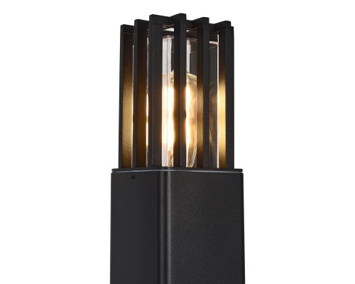 SL9018.401.01 Светильник уличный настенный ST-Luce черный/черный E27 1*15W IRUM