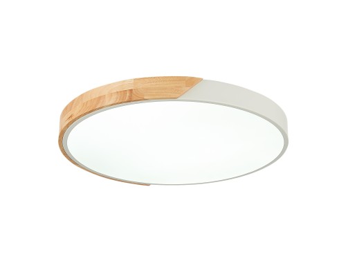 SLE200952-01 Светильник потолочный Белый, Светлое дерево/Белый LED 1*45W 3000K/4000K/6000K FESTA