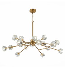 SL1166.303.18 Светильник подвесной ST-Luce Латунь/Прозрачный G9 LED 18*5W РОМАНО