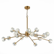 SL1166.303.18 Светильник подвесной ST-Luce Латунь/Прозрачный G9 LED 18*5W РОМАНО