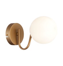 SLE220601-01 Светильник настенный Золотистый/Белый E14 1*40W CALABRIA