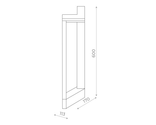 SL9508.405.01 Светильник уличный наземный ST-Luce Черный LED 1*10W 4000K VITAE