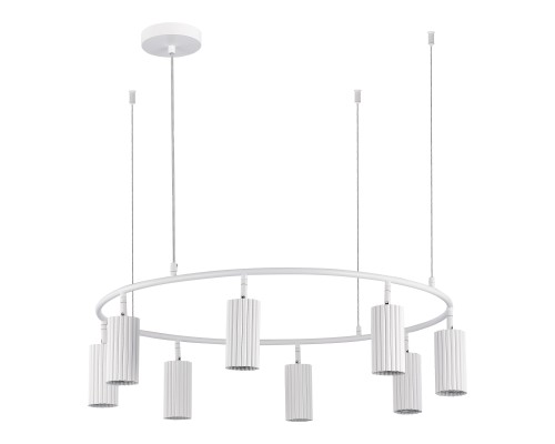 SL1213.503.08 Светильник подвесной ST-Luce Белый/Белый GU10 8*5W 4000K КЕНДО